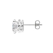 L'Ovale® Diamond Stud Earrings, Platinum