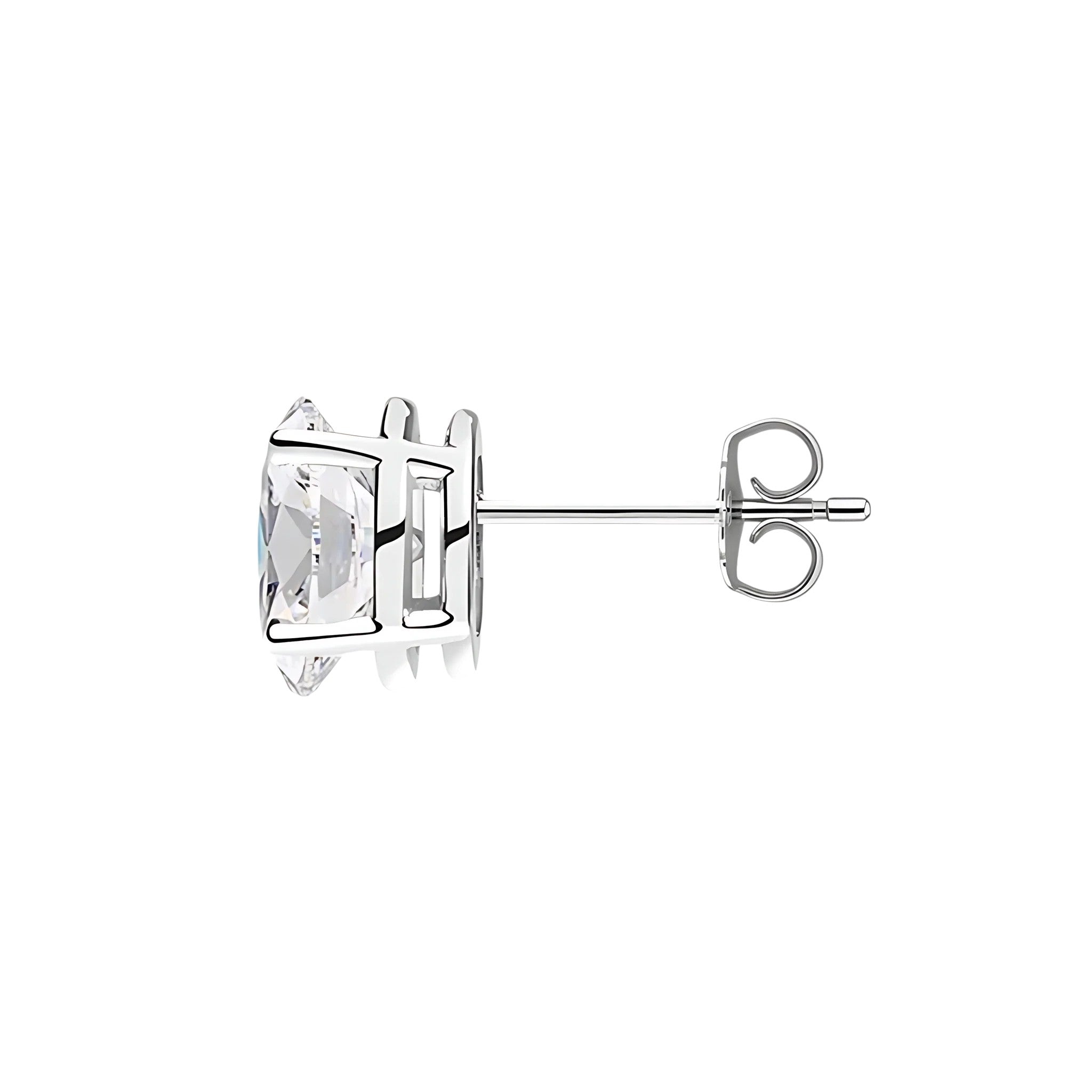 L'Ovale® Diamond Stud Earrings, Platinum