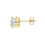 L'Ovale® Diamond Stud Earrings, Gold Vermeil