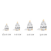 La Poire® Diamond Stud Earrings, 14K Rose Gold