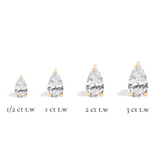 La Poire® Diamond Stud Earrings, 14K Rose Gold