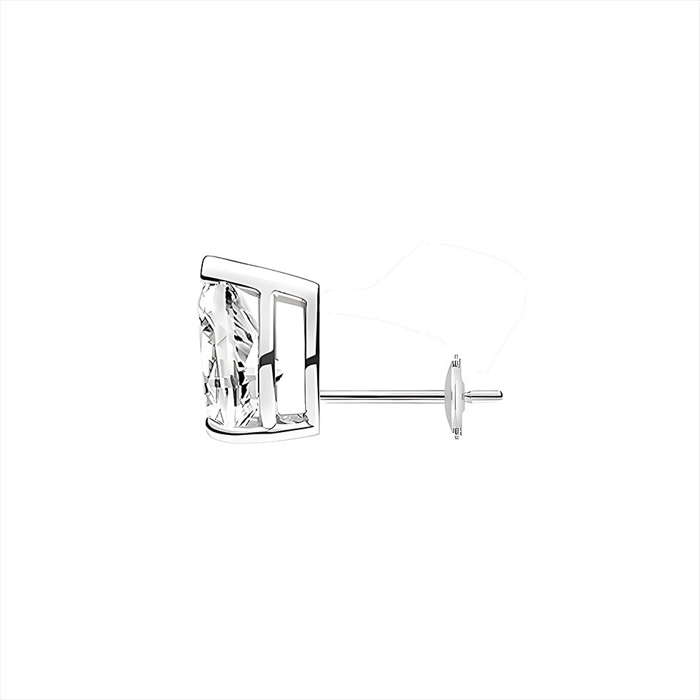 La Poire® Diamond Stud Earrings, Platinum
