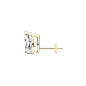 La Poire® Diamond Stud Earrings, Gold Vermeil
