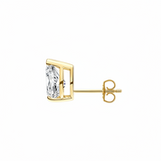 La Poire® Diamond Stud Earrings, Gold Vermeil