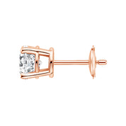 La Ronde® Diamond Stud Earrings, 14K Rose Gold