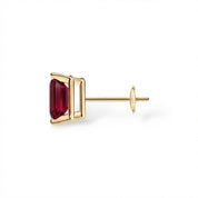 L'Emeraude® Ruby Stud Earrings, 14K Gold