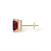 L'Emeraude® Ruby Stud Earrings, 14K Gold