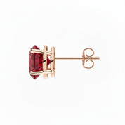 L'Ovale® Ruby Stud Earrings, 14K Rose Gold