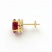 L'Ovale® Ruby Stud Earrings, 14K Gold