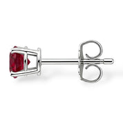 La Ronde® Ruby Stud Earrings, 14K White Gold