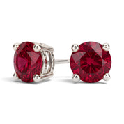 La Ronde® Ruby Stud Earrings, Sterling Silver