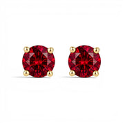La Ronde® Ruby Stud Earrings, 14K Gold