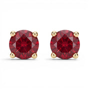 La Ronde® Ruby Stud Earrings, Gold Vermeil