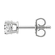 La Ronde® Diamond Stud Earrings, Sterling Silver