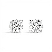 La Ronde® Diamond Stud Earrings, Sterling Silver