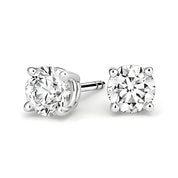 La Ronde® Diamond Stud Earrings, Sterling Silver
