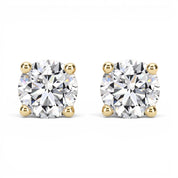 La Ronde® Diamond Stud Earrings, 14K Gold