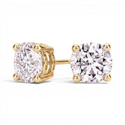 La Ronde® Diamond Stud Earrings, Gold Vermeil
