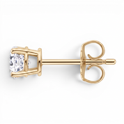 La Ronde® Diamond Stud Earrings, Gold Vermeil