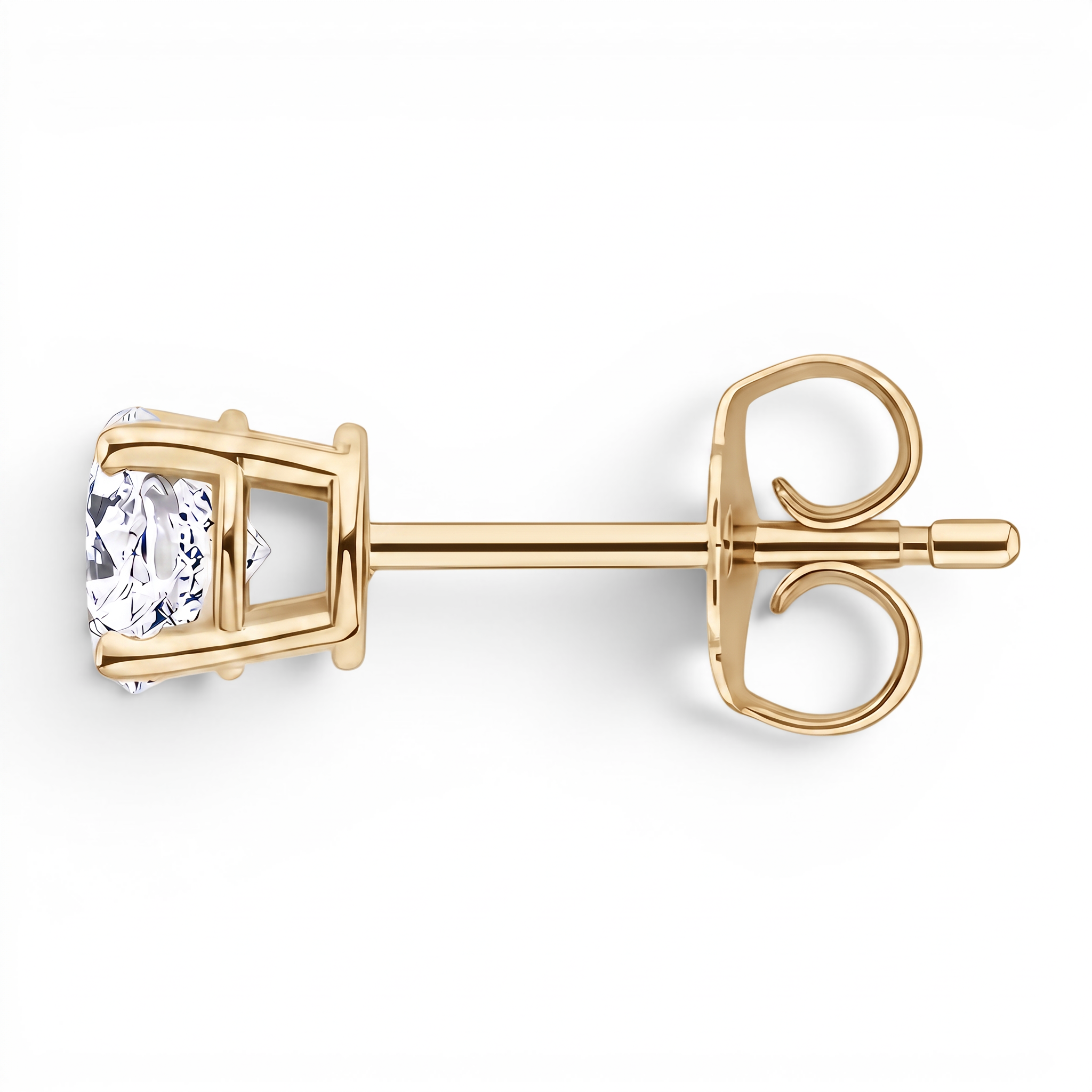 La Ronde® Diamond Stud Earrings, Gold Vermeil