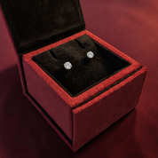 La Ronde® Diamond Stud Earrings, 14K Yellow Gold