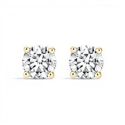La Ronde® Diamond Stud Earrings, Gold Vermeil
