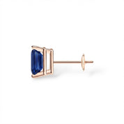 L'Emeraude® Sapphire Stud Earrings, 14K Rose Gold