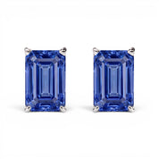 L'Emeraude® Sapphire Stud Earrings, Platinum