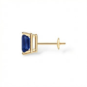 L'Emeraude® Sapphire Stud Earrings, 14K Gold
