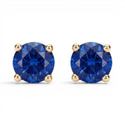 La Ronde® Sapphire Stud Earrings, 14K Yellow Gold