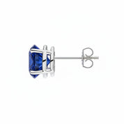 L'Ovale® Sapphire Stud Earrings, Sterling Silver