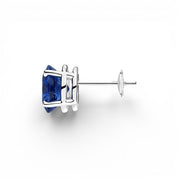 L'Ovale® Sapphire Stud Earrings, Sterling Silver