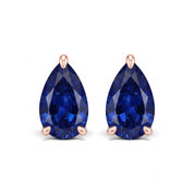 La Poire® Sapphire Stud Earrings, 14K Rose Gold