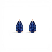 La Poire® Sapphire Stud Earrings, 14K Rose Gold