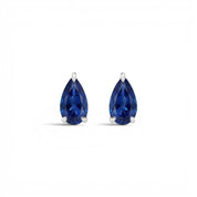 La Poire® Sapphire Stud Earrings, Platinum