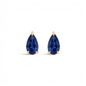 La Poire® Sapphire Stud Earrings, Gold Vermeil