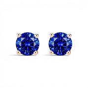 La Ronde® Sapphire Stud Earrings, 14K Rose Gold