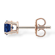 La Ronde® Sapphire Stud Earrings, 14K Rose Gold