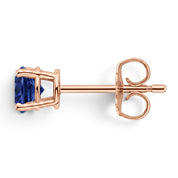 La Ronde® Sapphire Stud Earrings, 14K Rose Gold