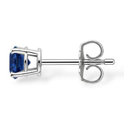 La Ronde® Sapphire Stud Earrings, 14K White Gold