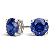 La Ronde® Sapphire Stud Earrings, Platinum