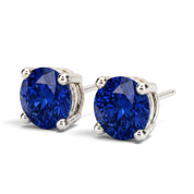 La Ronde® Sapphire Stud Earrings, Platinum
