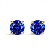 La Ronde® Sapphire Stud Earrings, 14K Yellow Gold