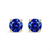 La Ronde® Sapphire Stud Earrings, Gold Vermeil