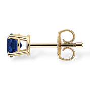 La Ronde® Sapphire Stud Earrings, 14K Yellow Gold