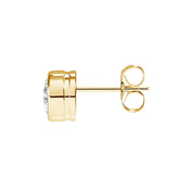 La Poire® Bezel Diamond Stud Earrings, 14K Gold