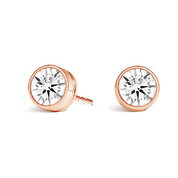 La Ronde® Bezel Diamond Stud Earrings