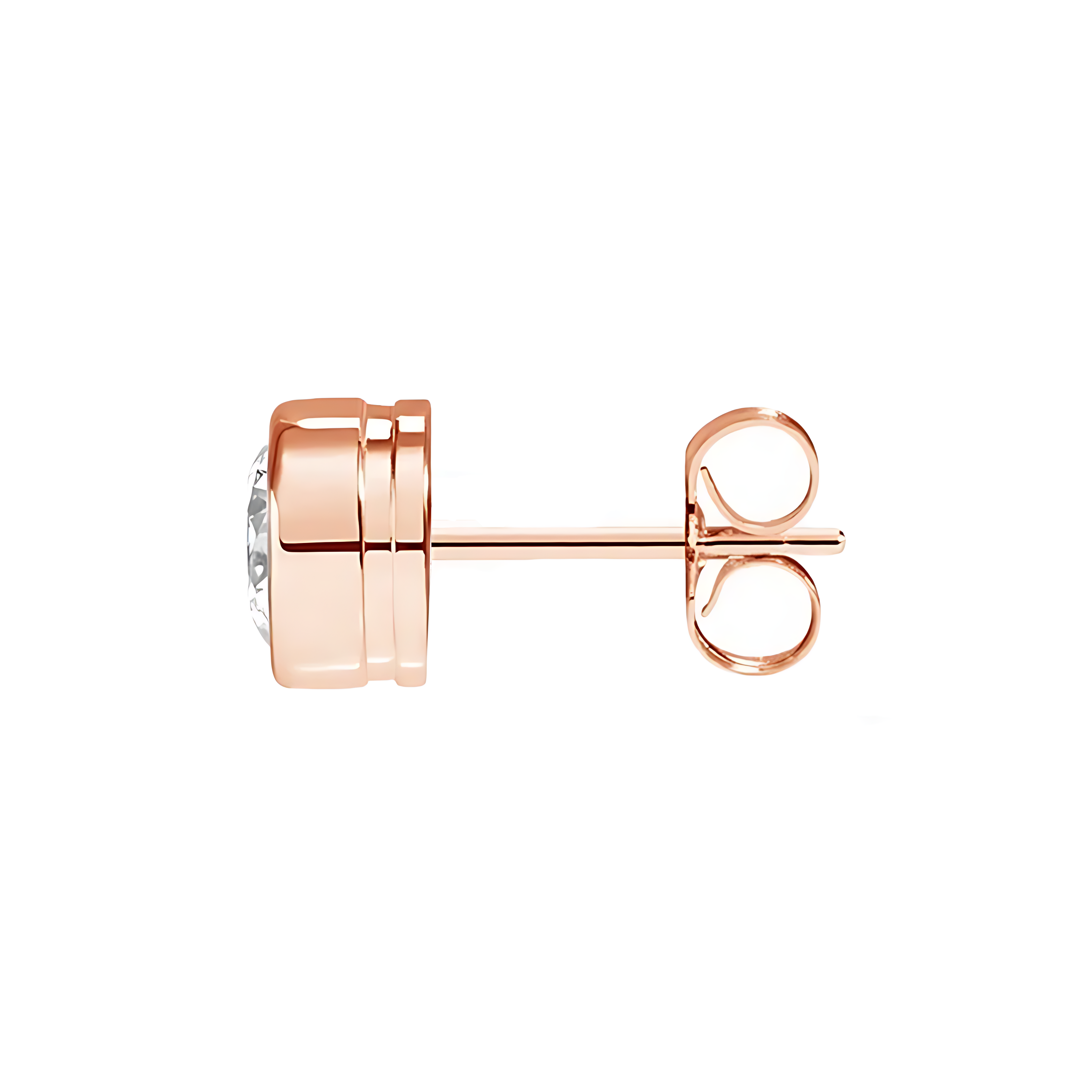 La Ronde® Bezel Diamond Stud Earrings