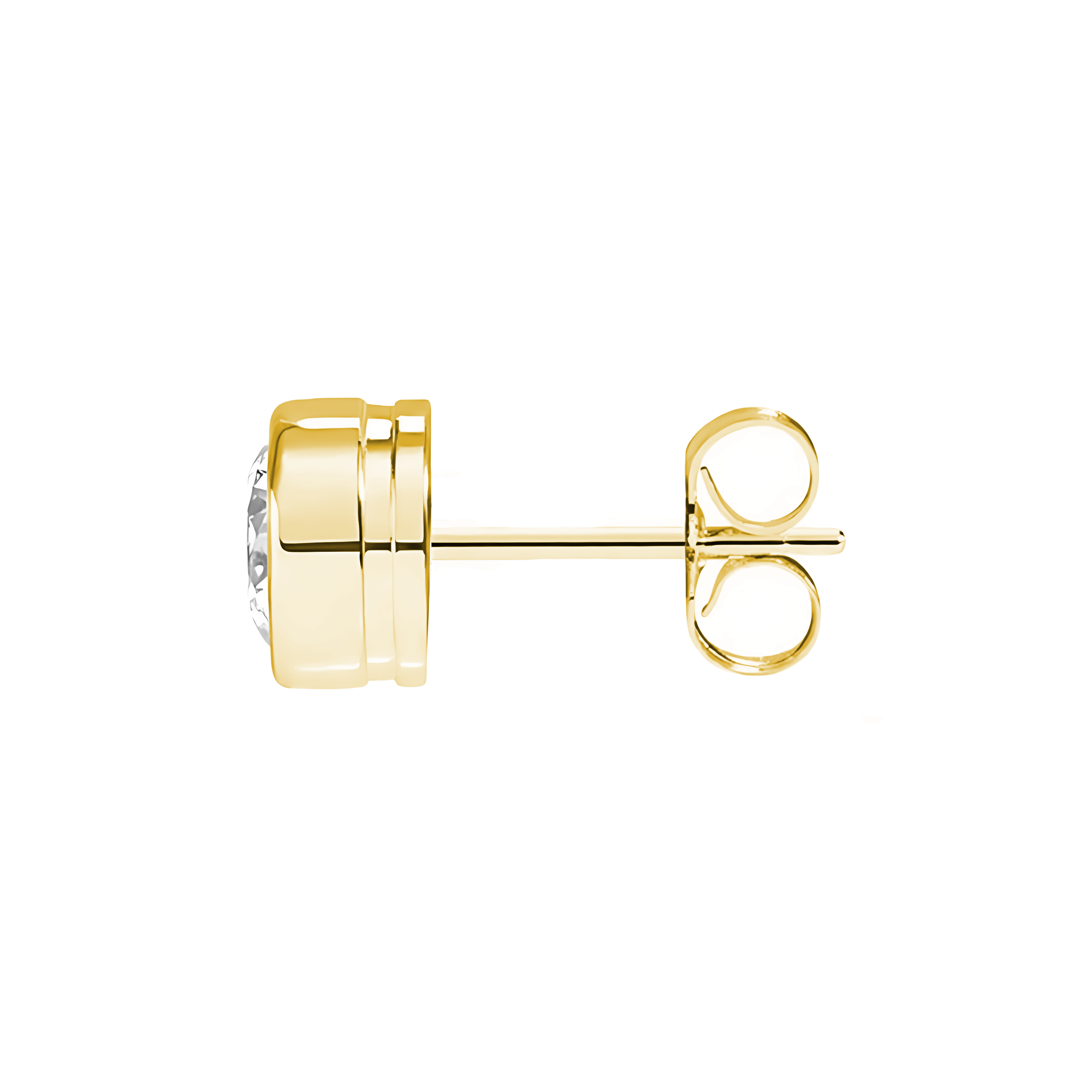 La Ronde® Bezel Diamond Stud Earrings