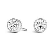 La Ronde® Bezel Diamond Stud Earrings